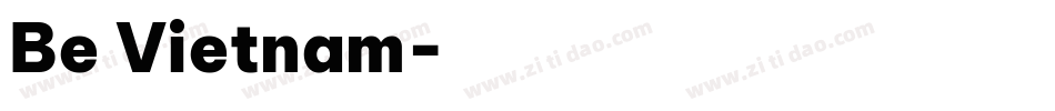 Be Vietnam字体转换